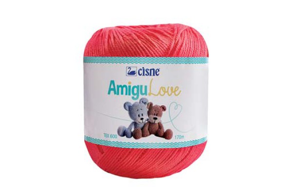 LINHA AMIGULOVE CISNE 170M 100G CORAL