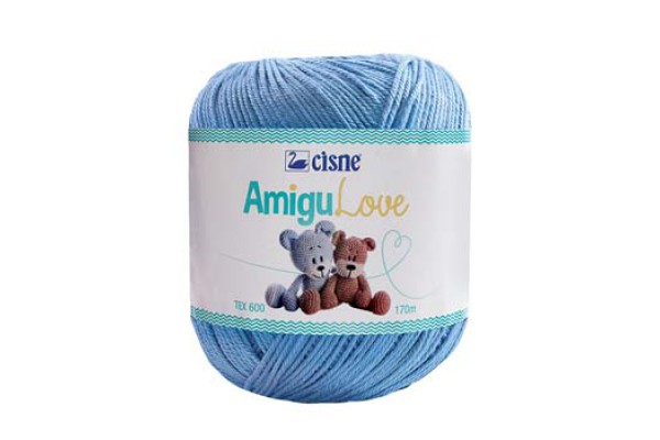 LINHA AMIGULOVE CISNE 170M 100G AZUL SERENITY