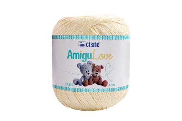 LINHA AMIGULOVE CISNE 170M 100G MARFIM