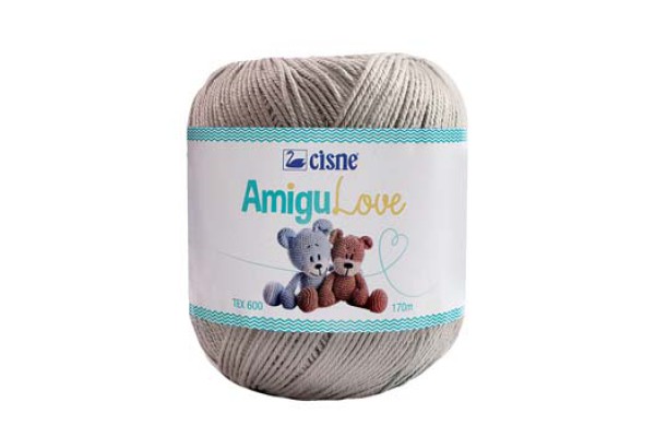 LINHA AMIGULOVE CISNE 170M 100G CINZA