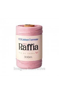 FIO DE PAPEL RAFFIA COATS ROSA ANTIGO 300M