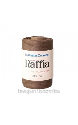 FIO DE PAPEL RAFFIA COATS MARROM 300M