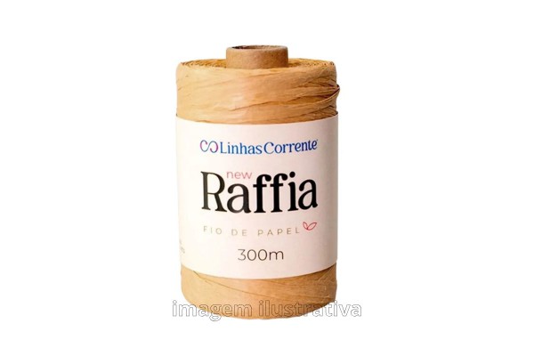 FIO DE PAPEL RAFFIA COATS BEGE 300M