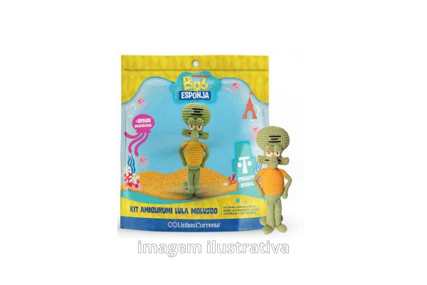 KIT AMIGURUMI LULA MOLUSCO CORRENTE KIT AMIGURUMI LULA MOLUSCO CORRENTE