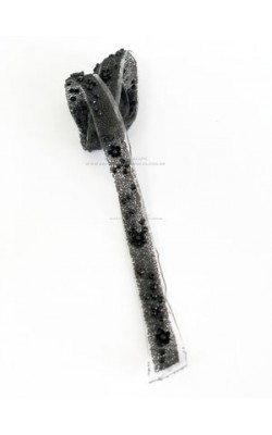 TIRA MICROMANTA LARG 1CM X40CM PRETO