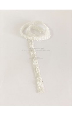 TIRA MICROMANTA LARG 1CM X40CM BRANCO