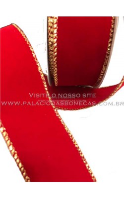 FITA DE NATAL DE VELUDO 38MM X 9,14M