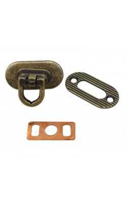 FECHO PARA BOLSA ZAMAC OURO VELHO