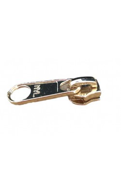 PUXADOR CURSOR PARA BOLSA E ZIPER 6MM OURO 