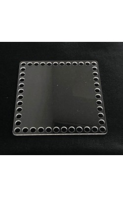BASE ACRILICA 3MM QUADRADA PARA CROCHE 15X15
