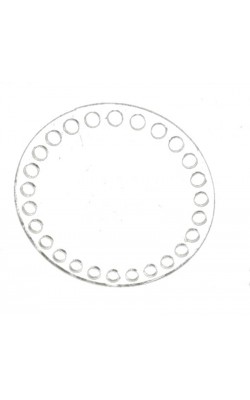 BASE ACRILICA 3MM REDONDA PARA CROCHE 12X12