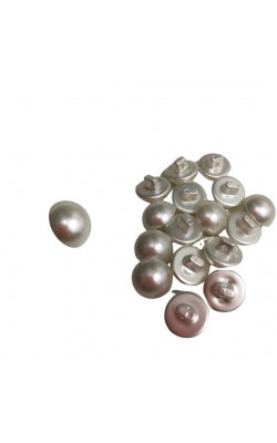 BOTAO MEIA PEROLA 12MM PARA COSTURA COM 20 PECAS