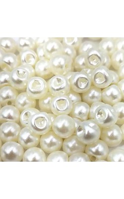 BOTAO PEROLA 10MM PARA COSTURA COM 25 PECAS