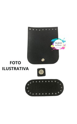 KIT ABA COM FUNDO MINI NIQUEL PRETO 