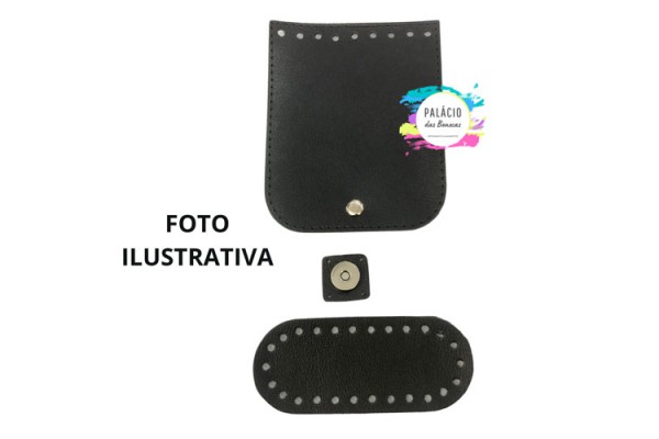 KIT ABA COM FUNDO MINI NIQUEL PRETO 
