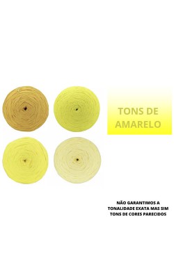 FIO DE MALHA RESIDUAL FIORESCER 1KG TONS DE AMARELO
