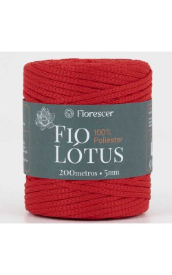 FIO DE POLIESTER LOTUS FIORESCER 5MM VERMELHO PAIXAO