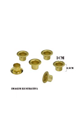 ILHOS DE FERRO DOURADO COM 100 UNIDADES