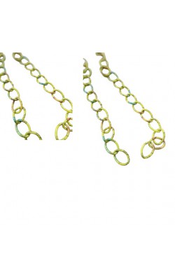 CORRENTE PARA BOLSA OU CINTO ALUMINIO COLORIDO AMARELO 1MT