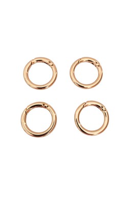 ARGOLA MOSQUETAO REDONDO ARTICULADO DOURADO 20MM COM 2PECA