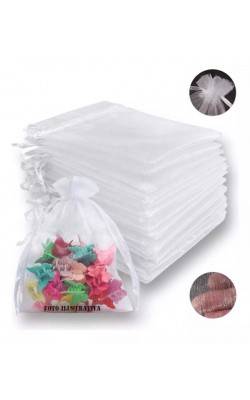 SACO DE ORGANZA 9X12 CM COM 10 PECAS