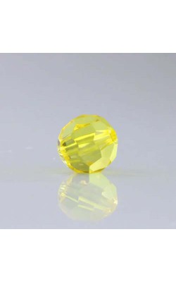 BOLA DE CRISTAL ACRILICO AMARELO 6MM COM 20 GR