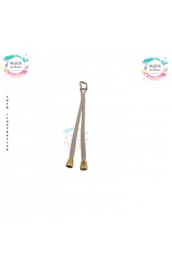 ALCA ENFORCADOR PARA BOLSA DOURADO BEGE