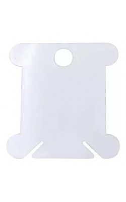 PLAQUETAS PARA ENROLAR LINHA COM 10 PECAS BRANCA