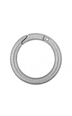 ARGOLA MOSQUETAO TRABALHADA NIQUEL COM 2 PC