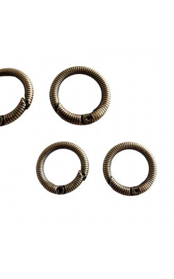 ARGOLA MOSQUETAO TRABALHADA OURO VELHO COM 2 PC