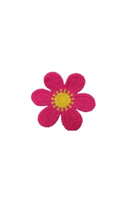 APLIQUE FLOR PINK COM AMARELO 