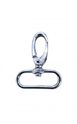 MOSQUETAO GANCHO NIQUELADO COM 2 PECAS