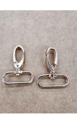 MOSQUETAO GANCHO DOURADO COM 2 PECAS