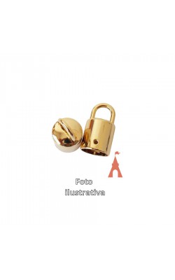 TERMINAL COPO TASSEL G DOURADO COM 2 PECAS