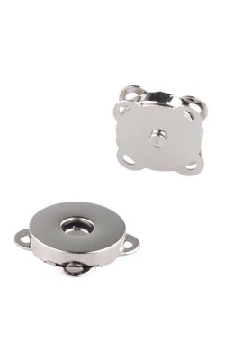 BOTAO MAGNETICO IMA 14MM NIQUELADO COM 2 PECAS