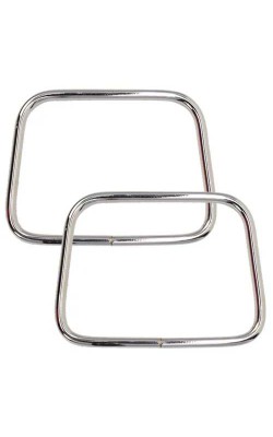 ALCA METALICA PARA BOLSA NIQUEL 13X12CM PAR