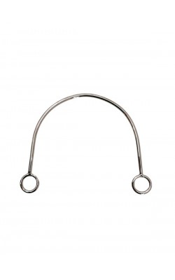 ALCA DE METAL MEIA LUA NIQUELADO 15X12CM