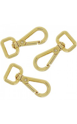 MOSQUETAO LAGOSTA BASE RETA 30MM DOURADO COM 2 PECAS