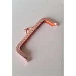 FECHO DE METAL DA VOVO COM FURO PARA COSTURA ROSE