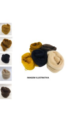 KIT DE LA PARA FELTRAGEM 5 CORES APROXIMADAMENTE 49G