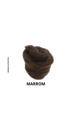 LA CRUA PENTEADA FELTRAGEM 50G MARROM