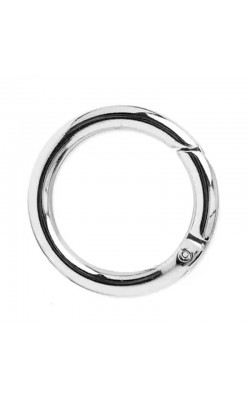 ARGOLA MOSQUETAO REDONDO NIQUEL 40MM 2 PECAS