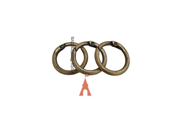 ARGOLA ARTICULADA OURO VELHO 27MM COM 2 PECAS