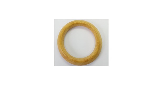 ARGOLA DE MADEIRA 6.8CM COM 100 UNIDADES