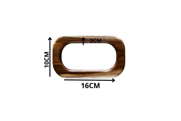 ALCA DE MADEIRA PAR 16X10CM
