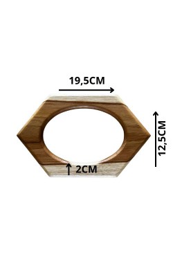 ALCA DE MADEIRA PAR 19,5X12,5CM