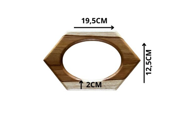 ALCA DE MADEIRA PAR 19,5X12,5CM