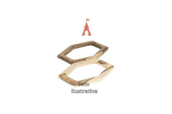 ALCA DE MADEIRA PAR 16X8CM