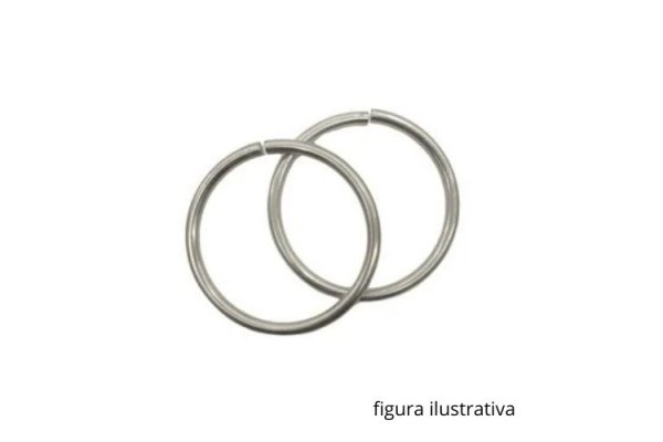 ARGOLA PARA MONTAGEM 32MM NIQUEL 02 PECAS