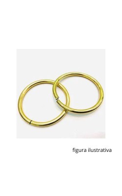 ARGOLA PARA MONTAGEM 32MM OURO 02 PECAS